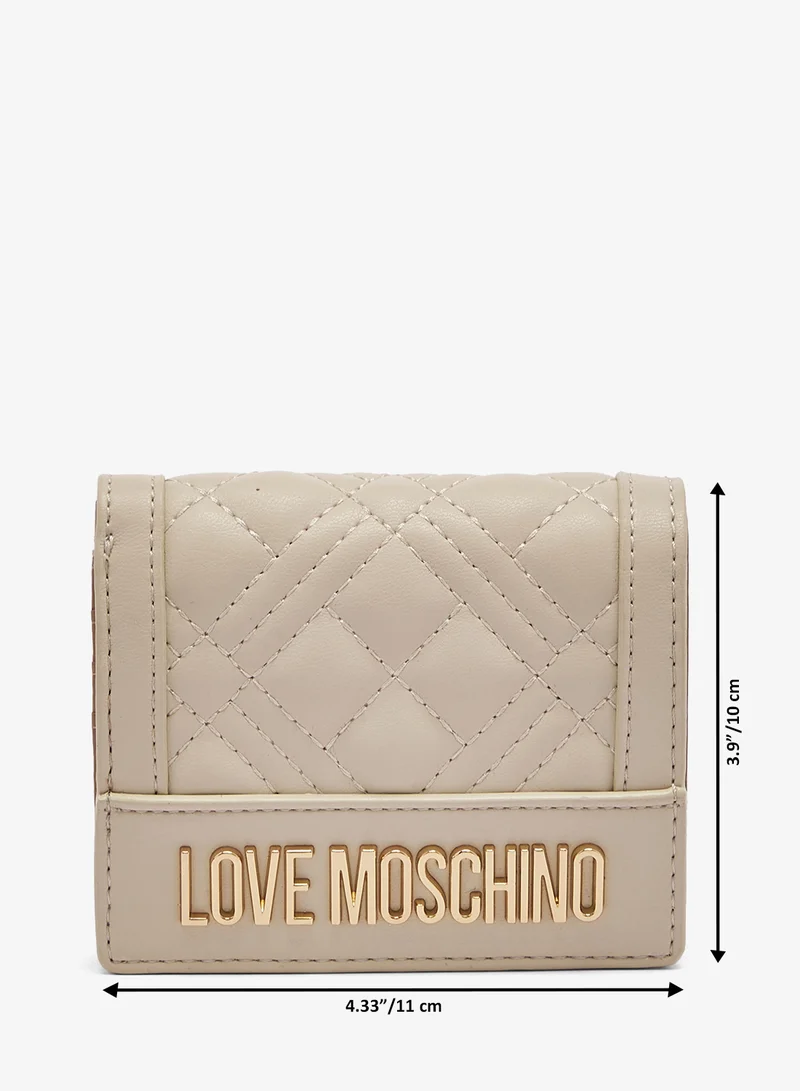 Love Moschino  Quilted PU Wallet for Women | Best Price UAE